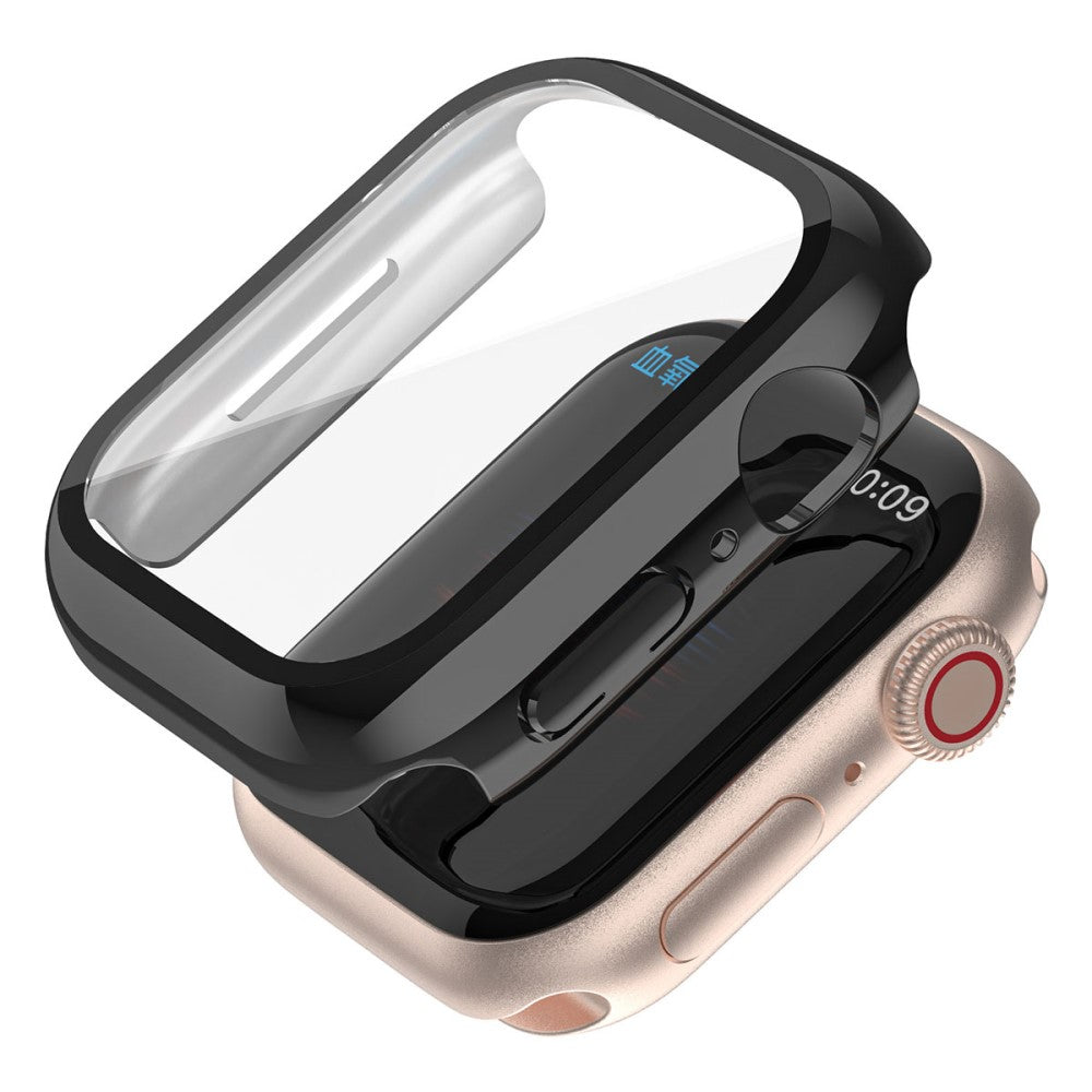 Vildt Fint Cover med Skærmbeskytter i Plastik og Hærdet Glas passer til Apple Watch Series 7 41mm