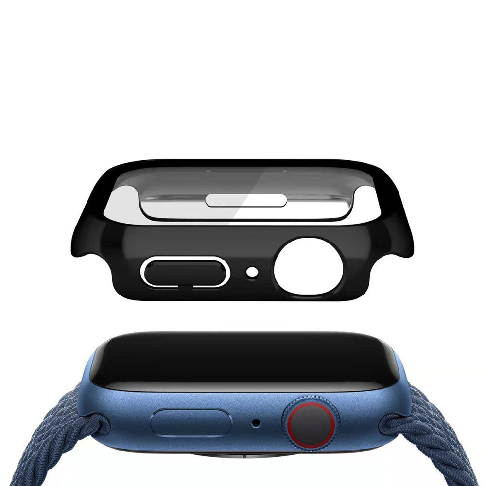 Vildt Fint Cover med Skærmbeskytter i Plastik og Hærdet Glas passer til Apple Watch Series 7 41mm