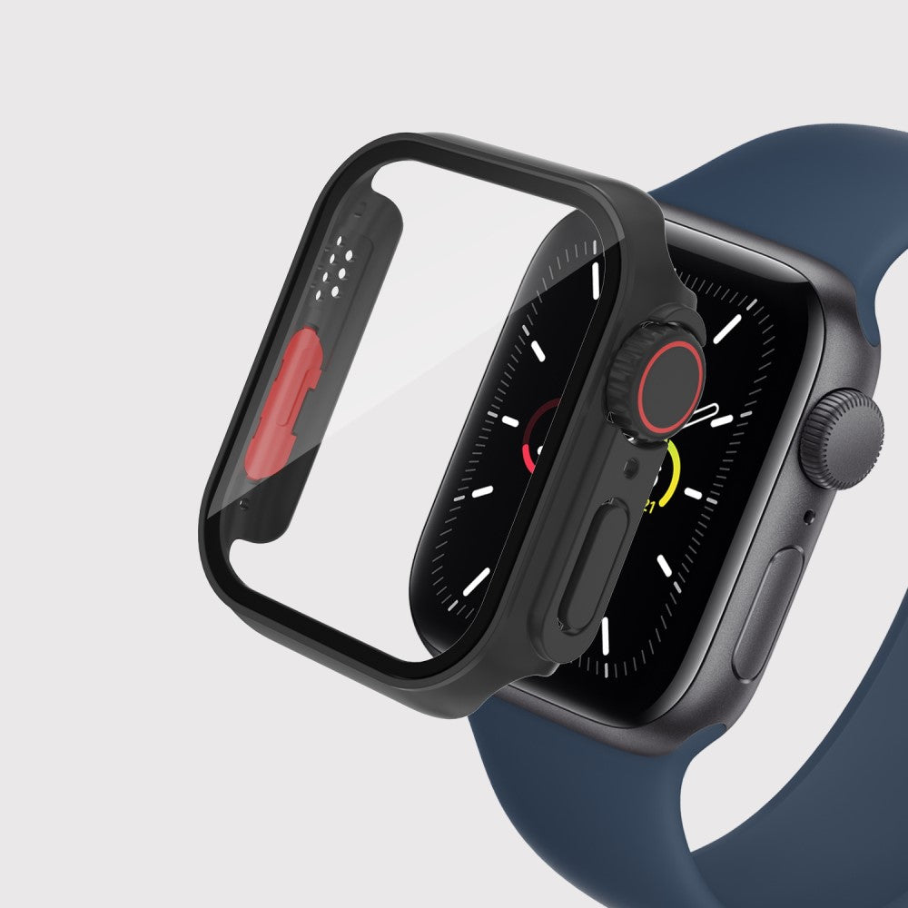 Vildt Fint Universal Cover med Skærmbeskytter i Plastik og Hærdet Glas passer til Apple Smartwatch