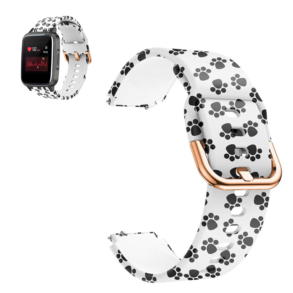 Vildt Nydelig Silikone Rem passer til Haylou SmartWatch LS01 Hot på udsalg