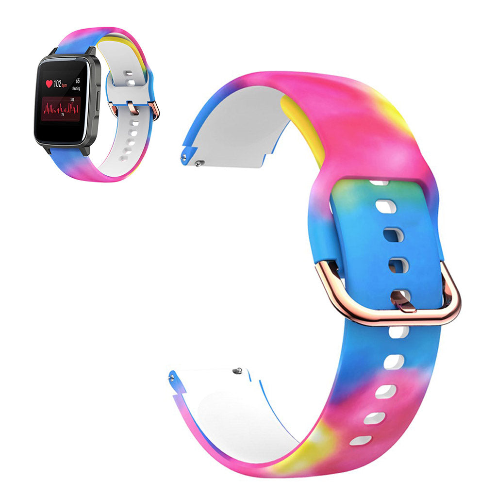 Vildt Nydelig Silikone Rem passer til Haylou SmartWatch LS01 Hot på udsalg