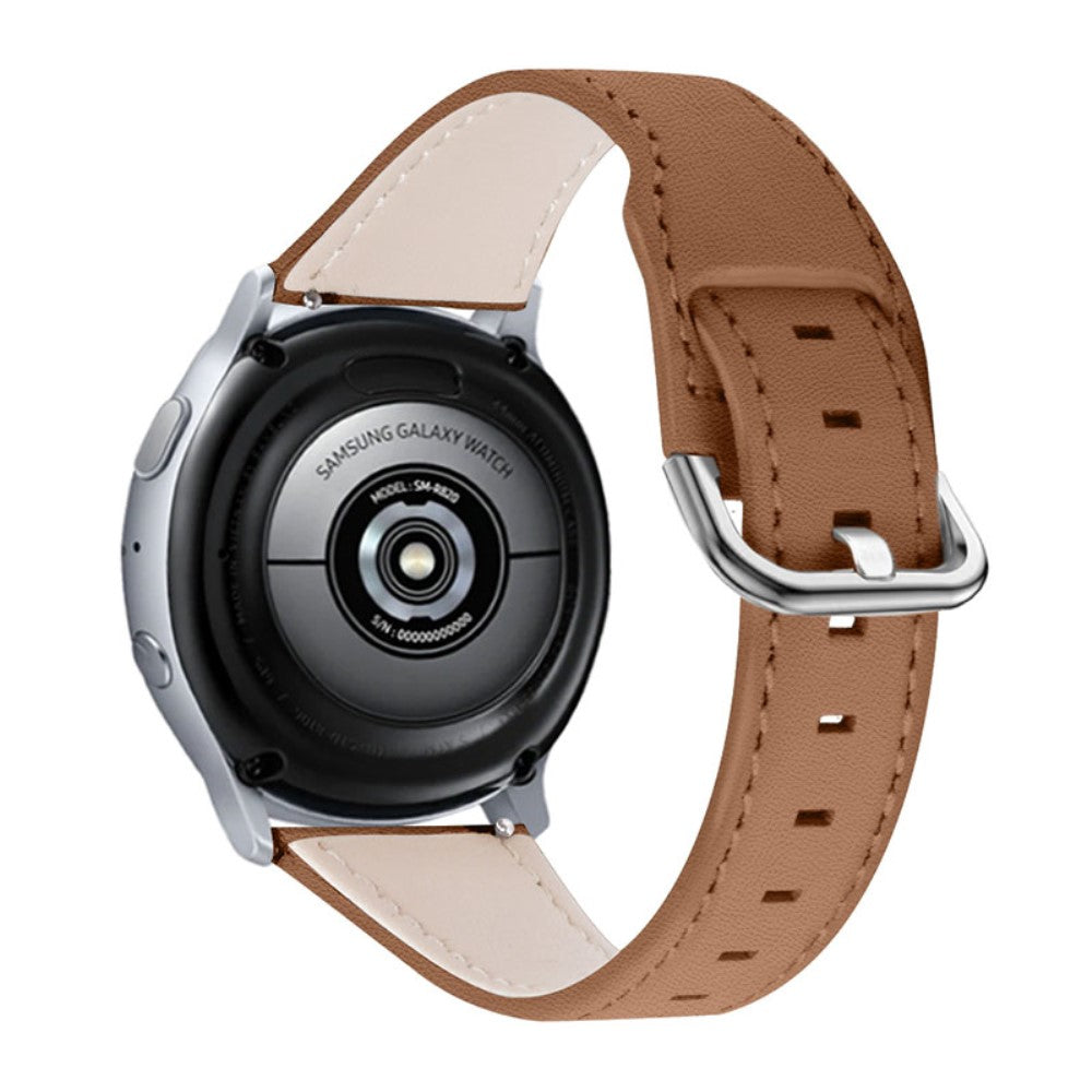 Ægte Læder Universal Rem passer til Samsung Galaxy Watch 3 (45mm) / Samsung Galaxy Watch (46mm)