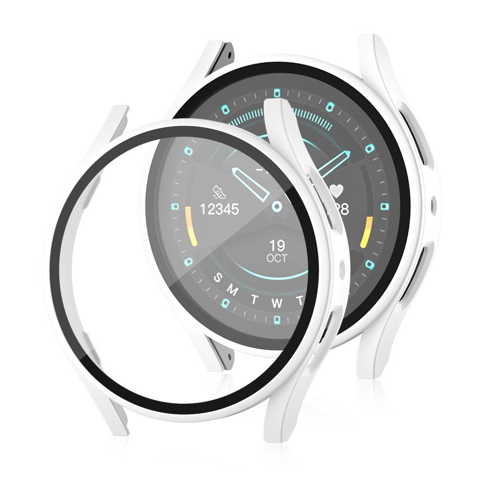 Hårdt Cover med Skærmbeskytter i Glas og Plastik passer til Samsung Galaxy Watch 7 44mm