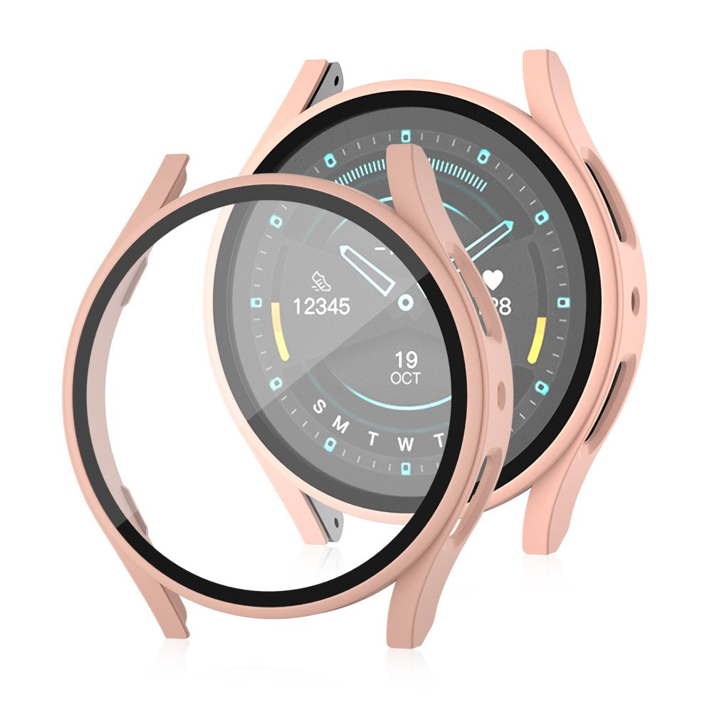 Hårdt Cover med Skærmbeskytter i Glas og Plastik passer til Samsung Galaxy Watch 7 44mm