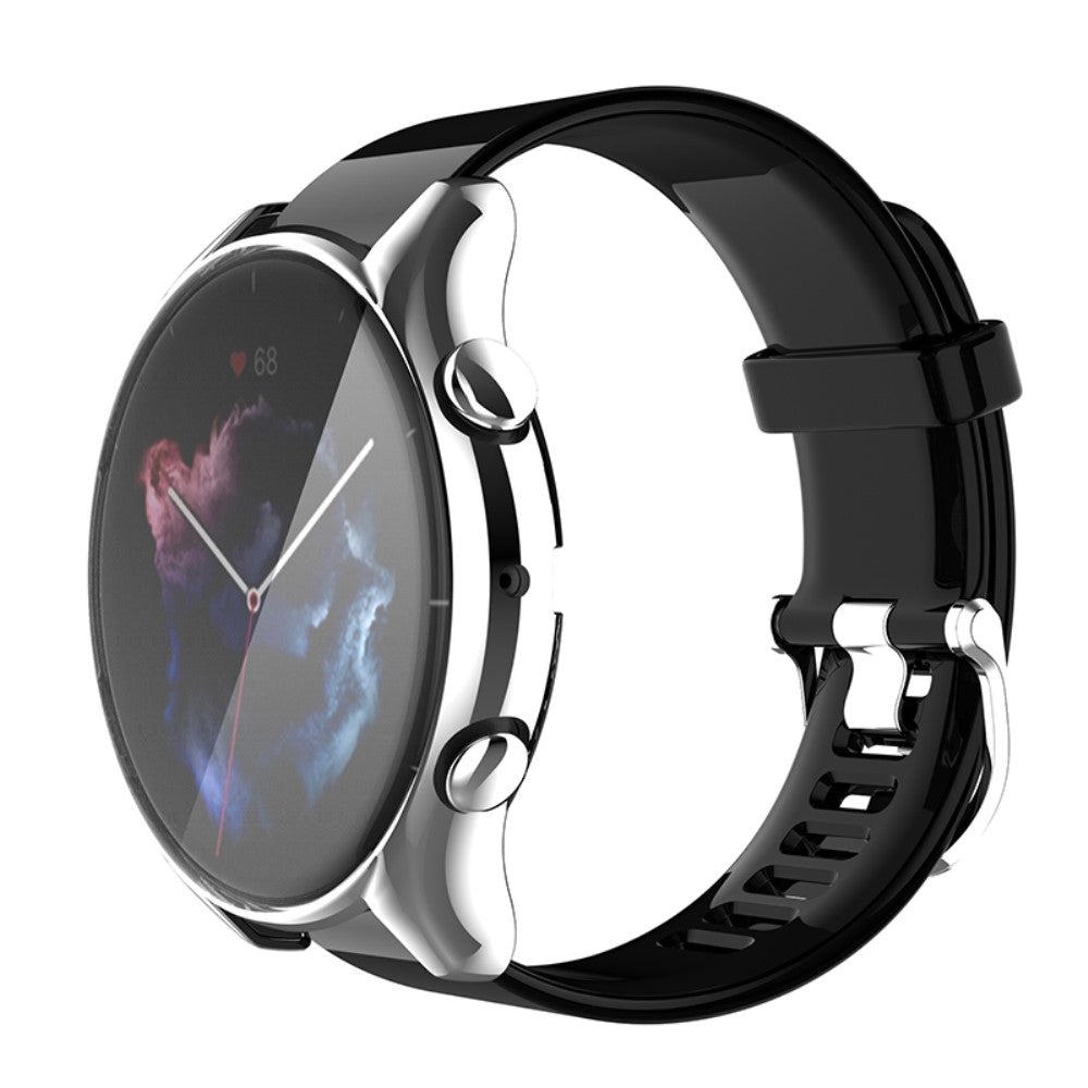 Super Fed Universal Cover med Skærmbeskytter i Silikone passer til Amazfit GTR 3 / Amazfit GTR 3 Pro Levere