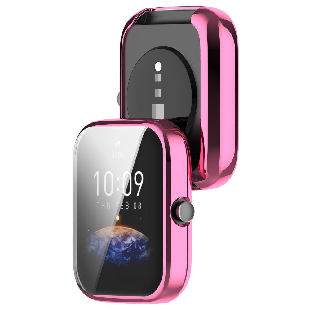 Alle Tiders Universal Cover med Skærmbeskytter i Silikone passer til Amazfit Bip 3 / Amazfit Bip 3 Pro Online Hot Salg