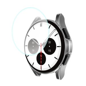 Rigtigt Godt Cover med Skærmbeskytter i Silikone og Hærdet Glas passer til Samsung Galaxy Watch 4 Classic (42mm)