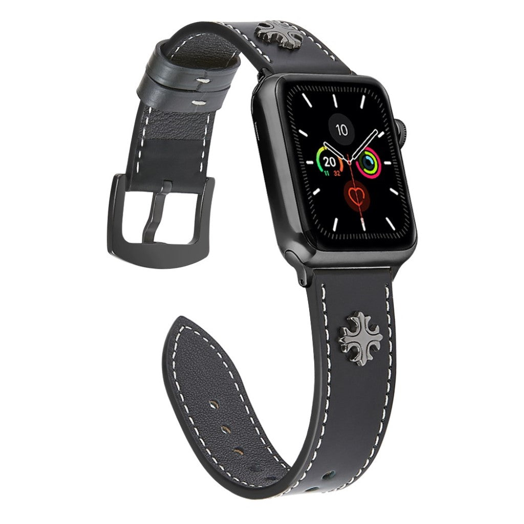 Rigtigt Skøn Ægte Læder Universal Rem passer til Apple Smartwatch Mode