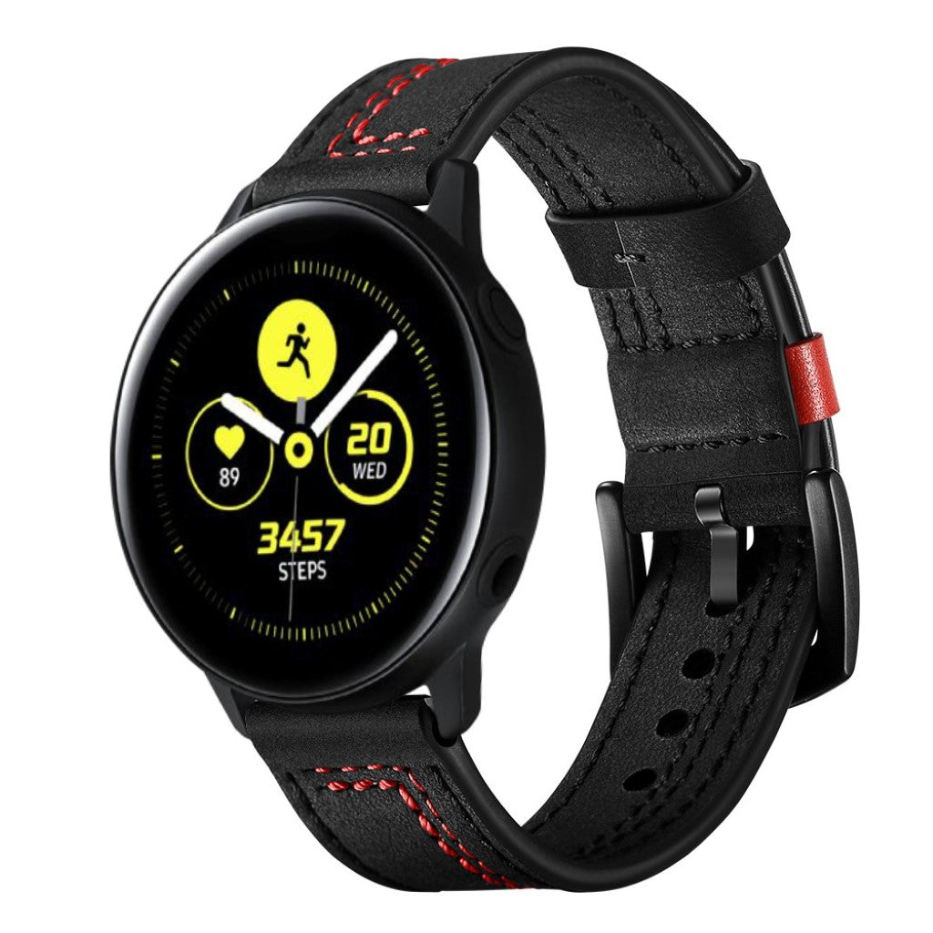Rigtigt Kønt Ægte Læder Rem passer til Samsung Galaxy Watch Active
