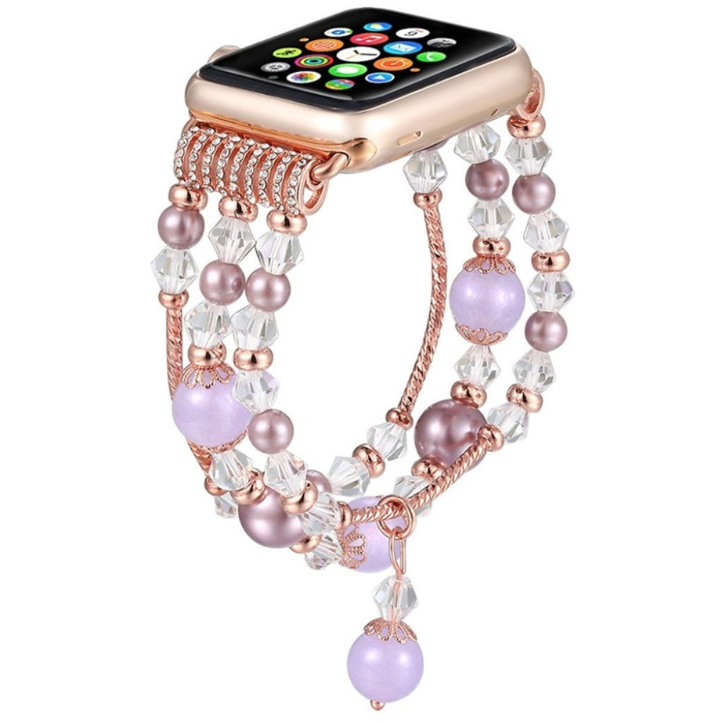 Rigtigt Kønt Rhinsten Rem passer til Apple Watch Series 1-3 42mm
