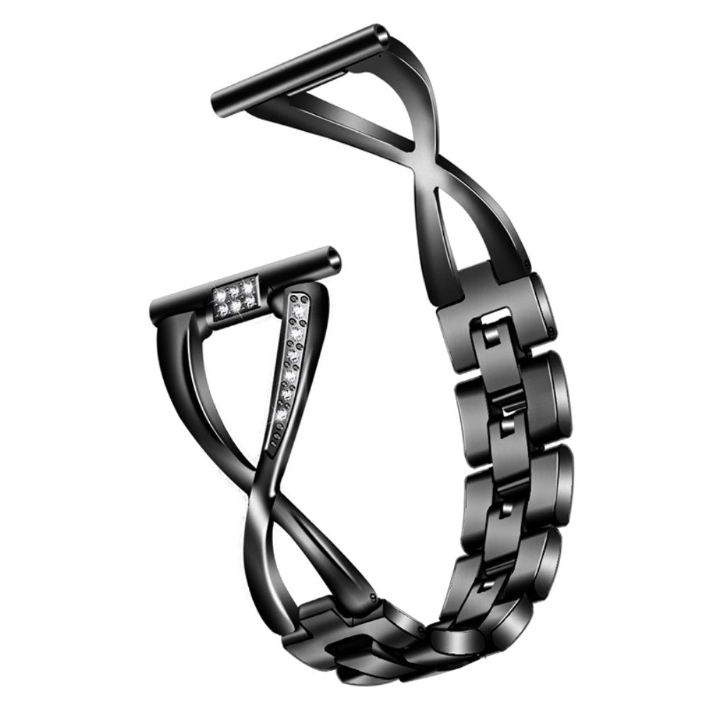Elegant Metal Og Rhinsten Universal Rem passer til Fossil Smartwatch