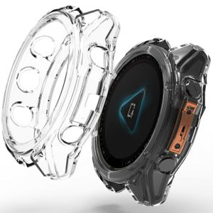 Gennemsigtig Silikone Bumper passer til Garmin Fenix 8 51mm