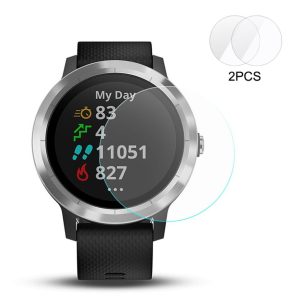 2stk Hærdet Glas 9H Skærmbeskytter passer til Garmin Vivoactive 3