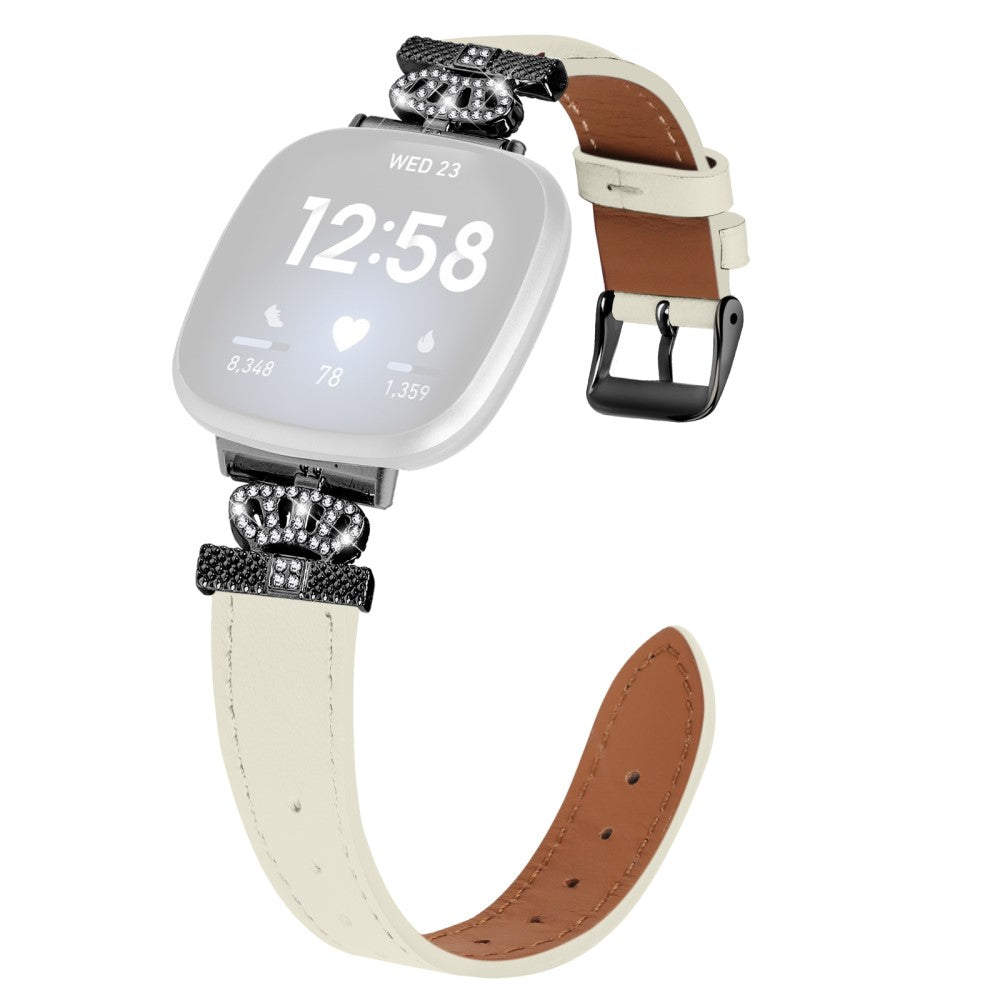 Ægte Læder Universal Rem passer til Fitbit Versa 4 / Fitbit Sense 2