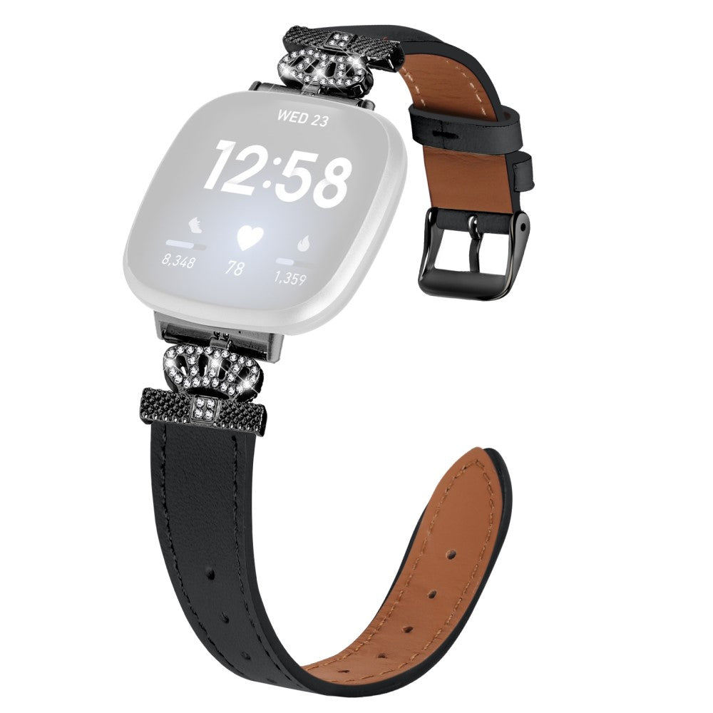 Ægte Læder Universal Rem passer til Fitbit Versa 4 / Fitbit Sense 2