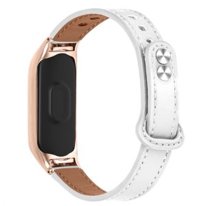 Ægte Læder Universal Rem passer til Xiaomi Mi Smart Band 6 / Xiaomi Mi Band 5 Online salg