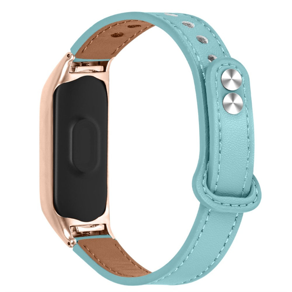 Ægte Læder Universal Rem passer til Xiaomi Mi Smart Band 6 / Xiaomi Mi Band 5 Online salg