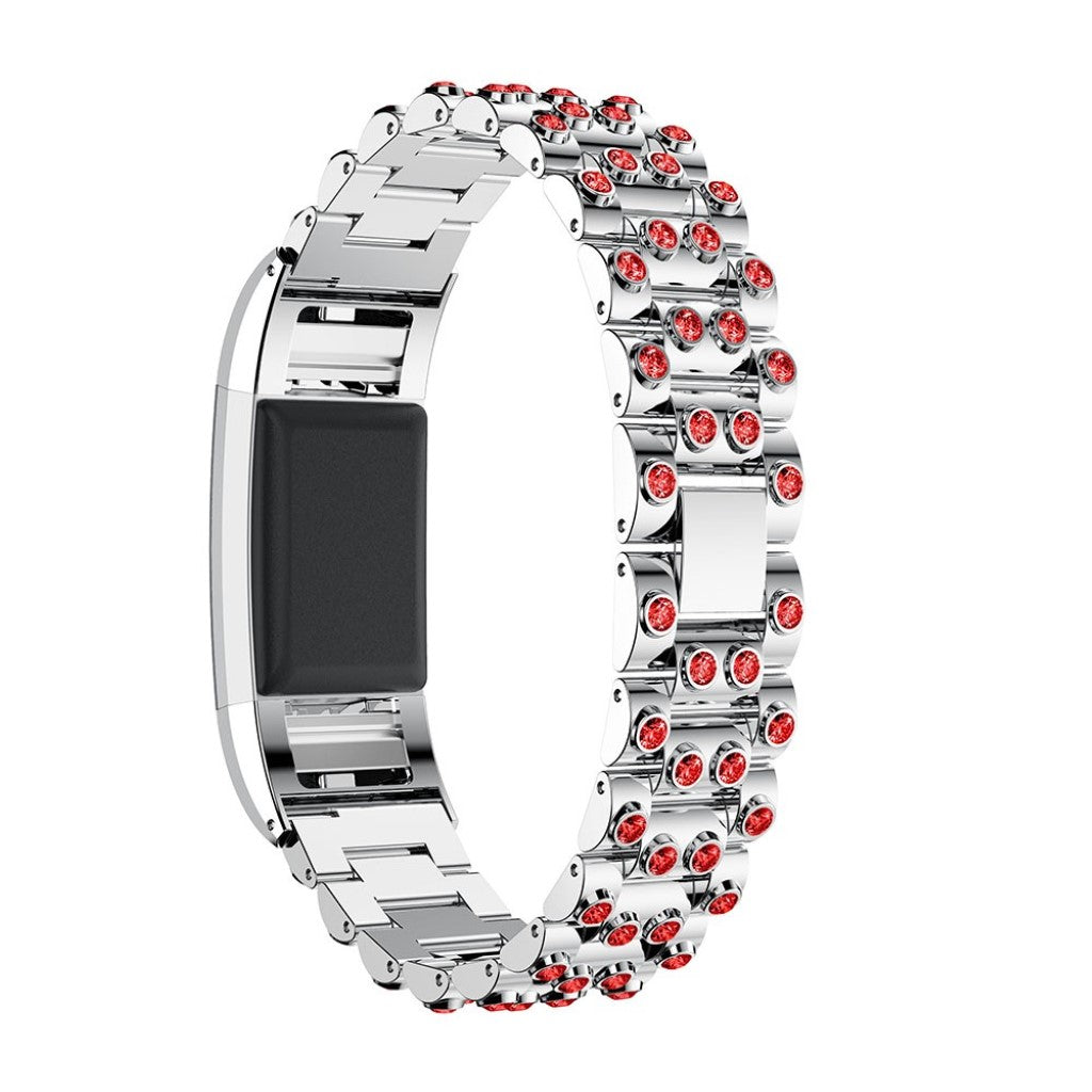 Rigtigt Pænt Metal Og Rhinsten Rem passer til Fitbit Charge 2 Hot på udsalg