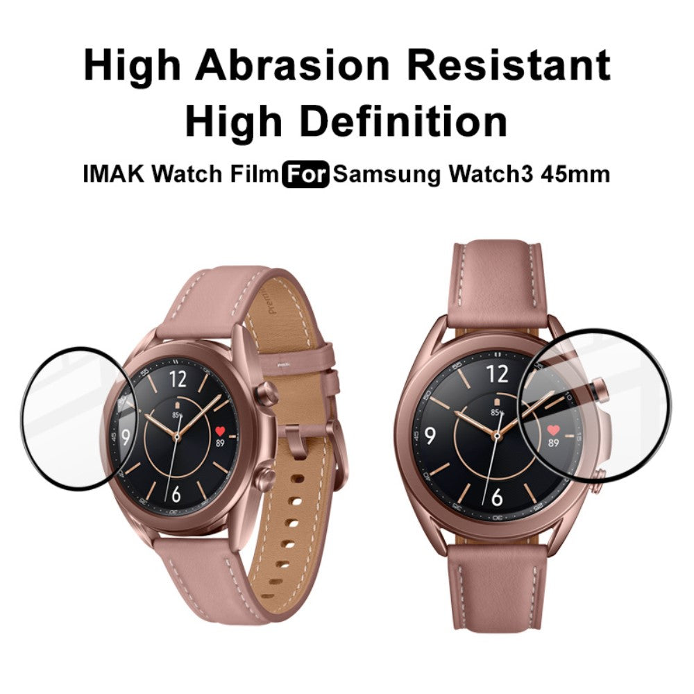 Silikone HD Skærmbeskytter passer til Samsung Galaxy Watch 3 (45mm)