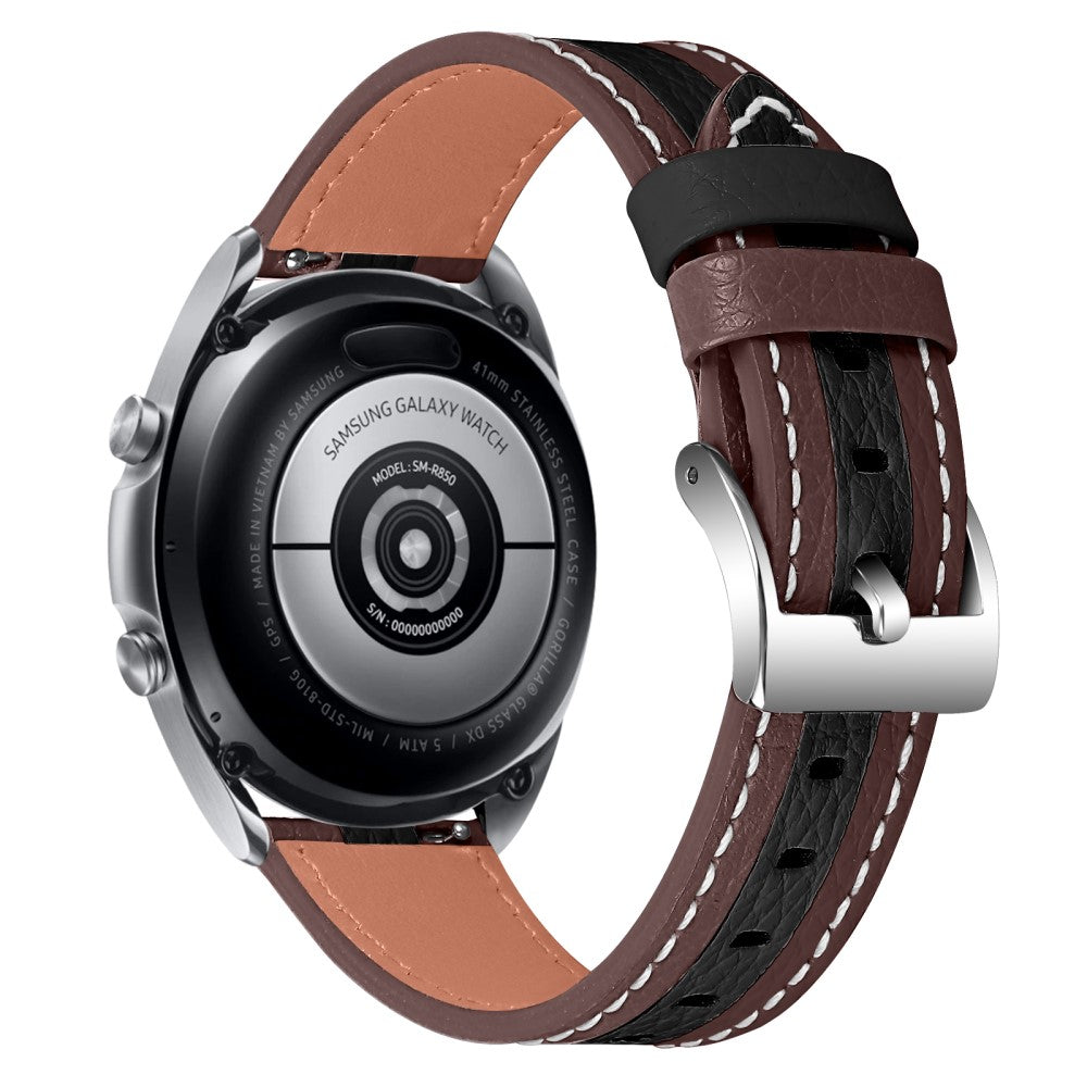 Ægte Læder Universal Rem passer til Garmin Forerunner 245 / Garmin Forerunner 245 Music