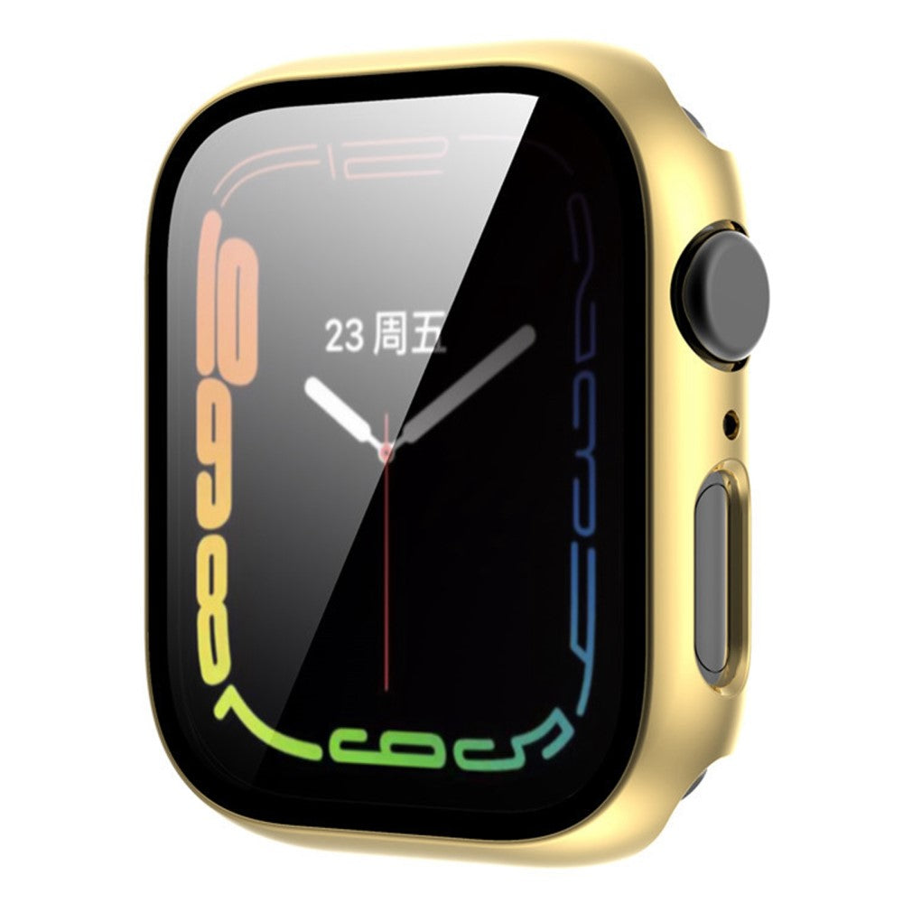 Alle Tiders Universal Cover med Skærmbeskytter i Plastik og Hærdet Glas passer til Apple Watch Series 8 (45mm) / Apple Watch Series 7 45mm