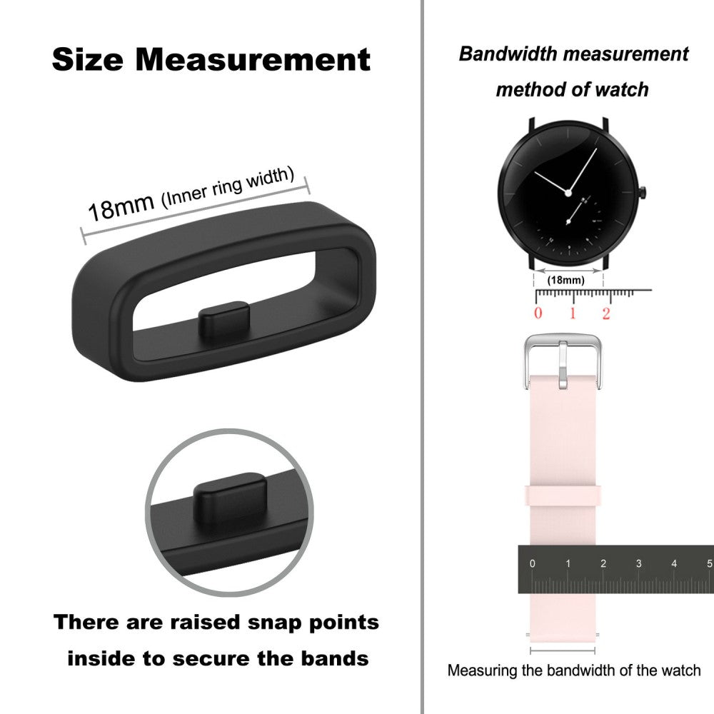 18mm Universal silicone strap loop - Starlight Online nu