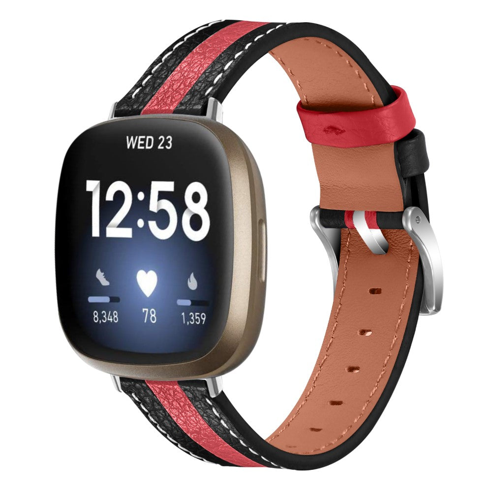 Ægte Læder Universal Rem passer til Fitbit Sense 2 / Fitbit Versa 4 Online nu