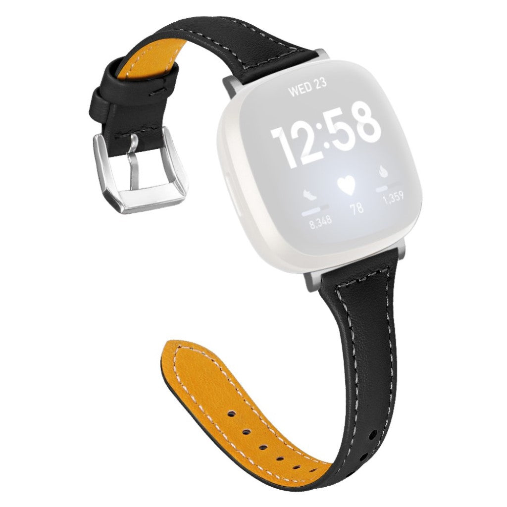 Ægte Læder Universal Rem passer til Fitbit Versa 3 / Fitbit Sense 1