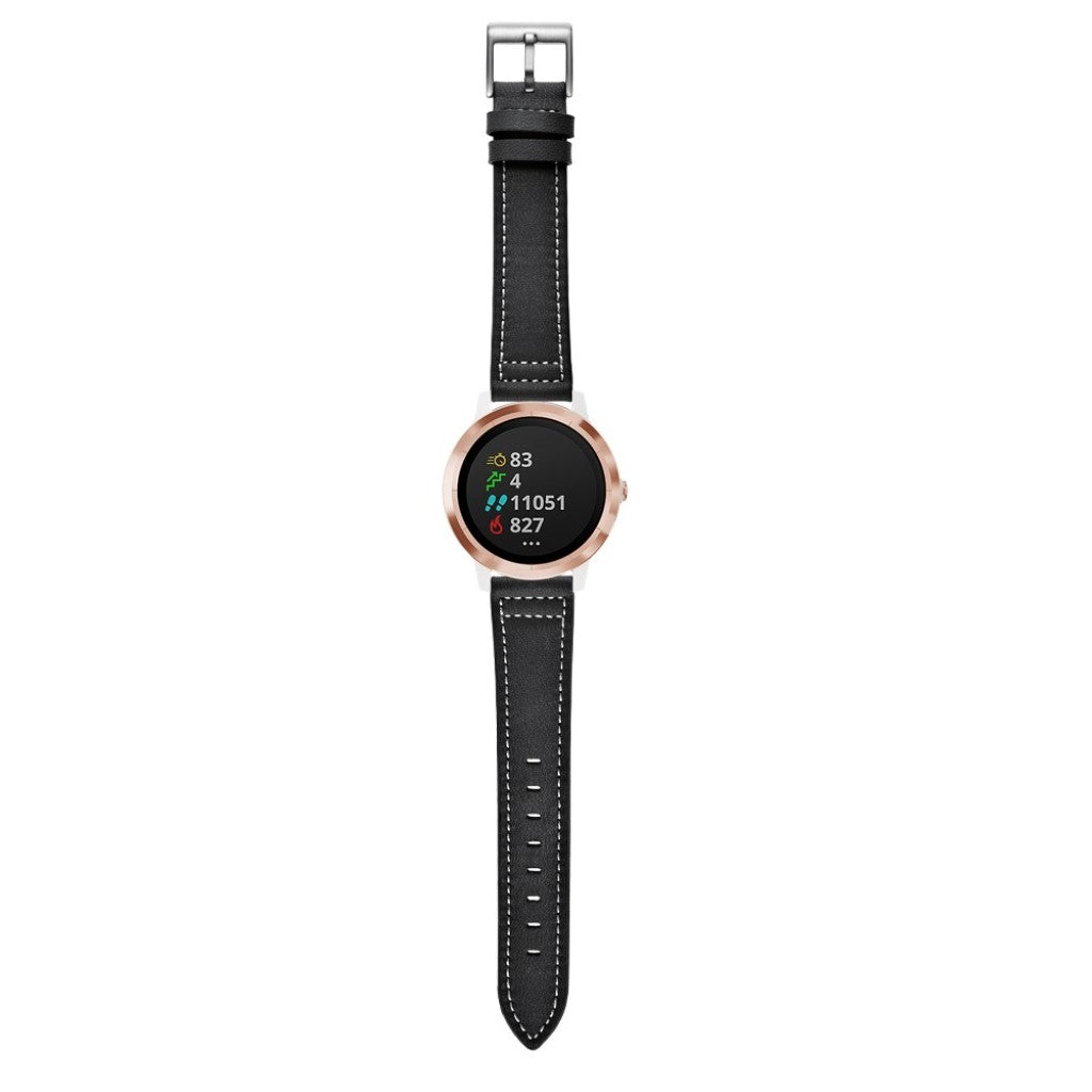 Ægte Læder Universal Rem passer til Garmin Vivoactive 3 / Garmin Vivomove HR