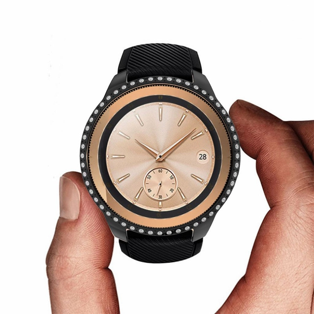 Rhinsten og Silikone Bumper passer til Samsung Galaxy Watch (42mm)