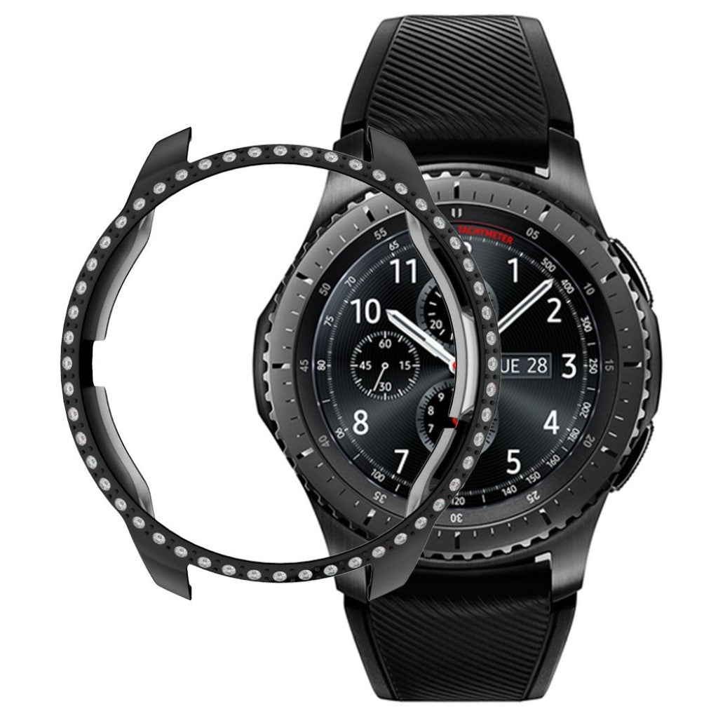 Rhinsten og Silikone Bumper passer til Samsung Galaxy Watch (42mm)