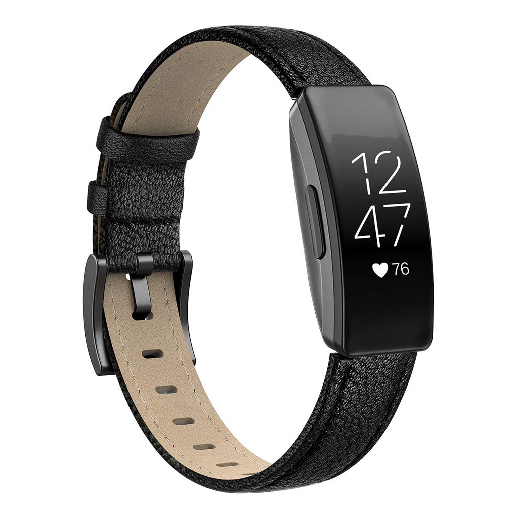 Rigtigt Kønt Ægte Læder Rem passer til Fitbit Inspire 1