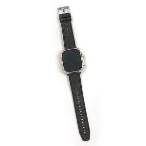 Solid Kunstlæder Og Silikone Universal Rem passer til Apple Smartwatch