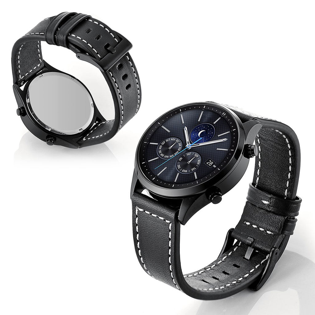 Ægte Læder Universal Rem passer til Samsung Gear S3 / Samsung Gear S3 Frontier