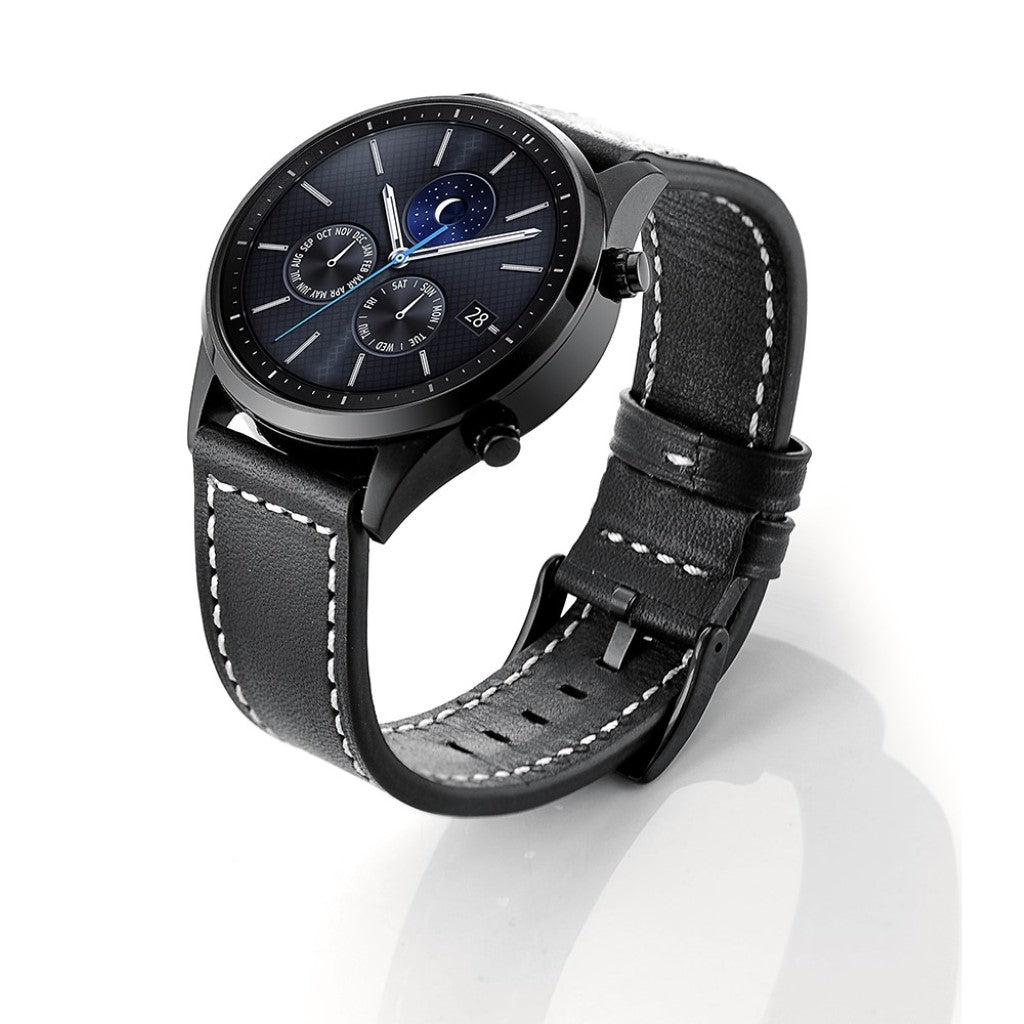 Ægte Læder Universal Rem passer til Samsung Gear S3 / Samsung Gear S3 Frontier