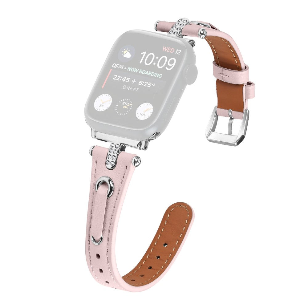 Rigtigt Skøn Ægte Læder Universal Rem passer til Apple Smartwatch