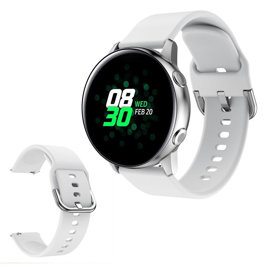 Silikone Universal Rem passer til Samsung Galaxy Watch Active 2 - 40mm / Samsung Galaxy Watch Active