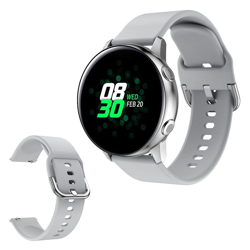 Silikone Universal Rem passer til Samsung Galaxy Watch Active 2 - 40mm / Samsung Galaxy Watch Active