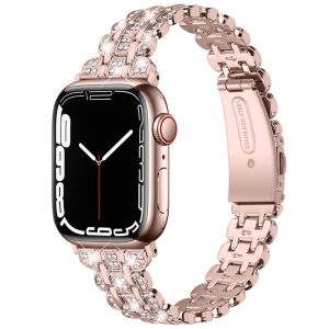 Vildt Kønt Metal Og Rhinsten Universal Rem passer til Apple Smartwatch