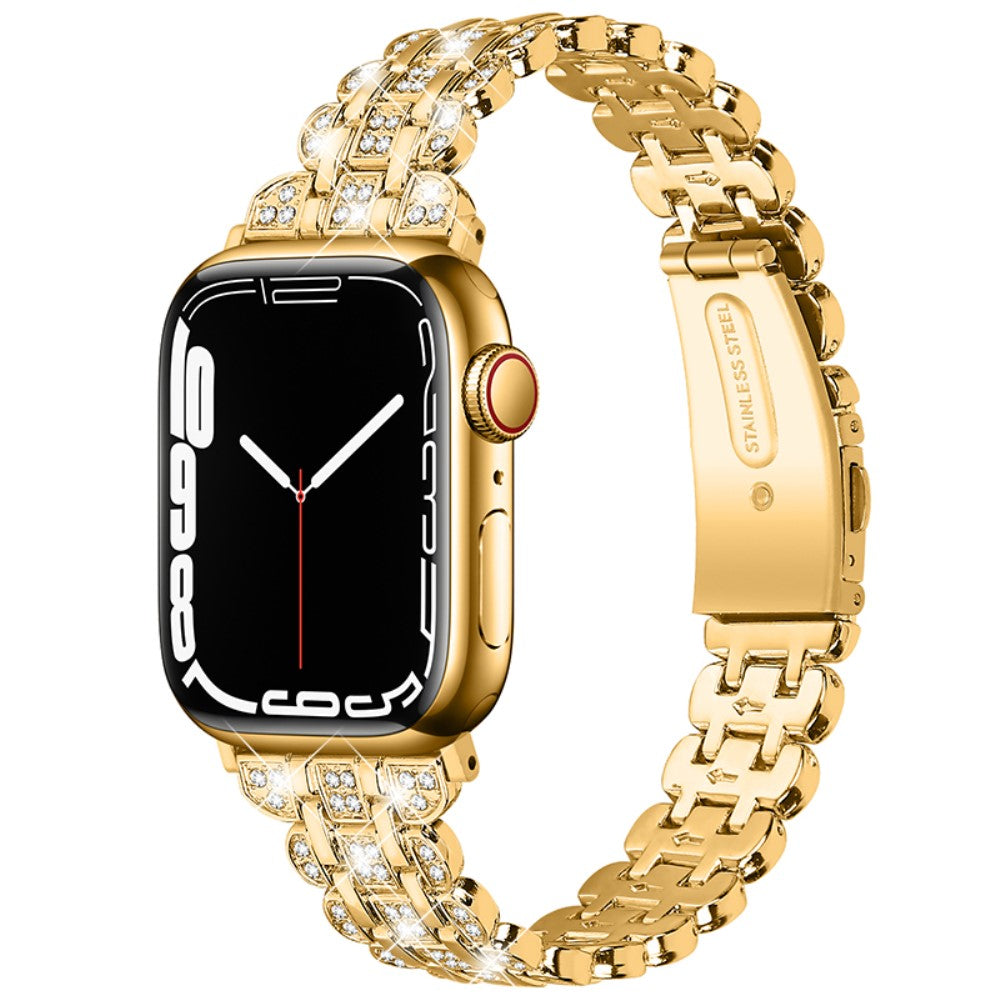 Vildt Kønt Metal Og Rhinsten Universal Rem passer til Apple Smartwatch