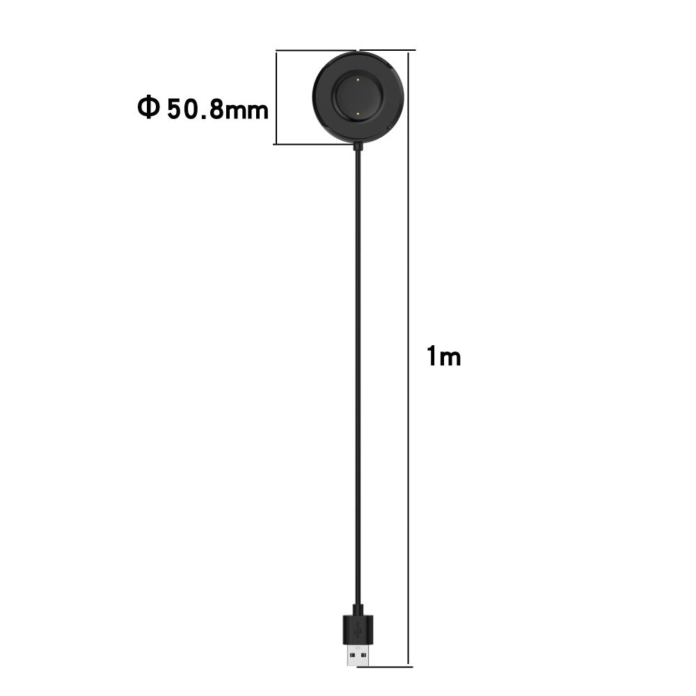 1m Plastik USB Opladningskabel passer til Vivo Watch 2