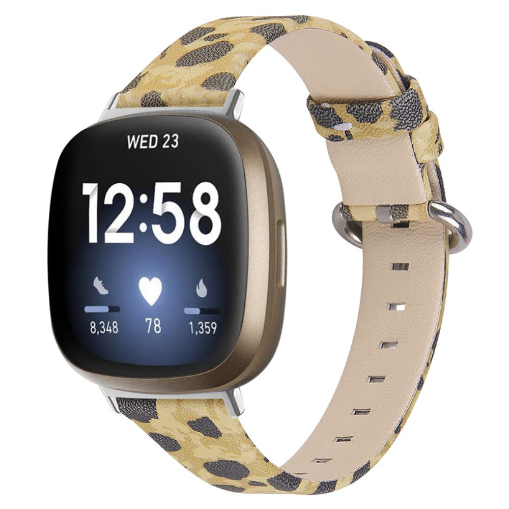 Ægte Læder Universal Rem passer til Fitbit Sense 1 / Fitbit Versa 3