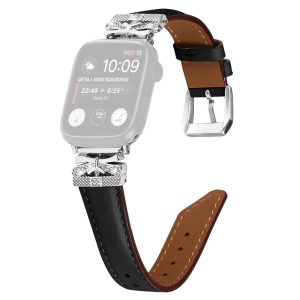 Cool Kunstlæder Og Rhinsten Universal Rem passer til Apple Smartwatch