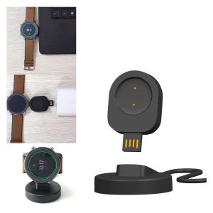 Plastik USB Ladestation passer til Amazfit GTR 42mm / Amazfit GTR 47mm Hot på udsalg