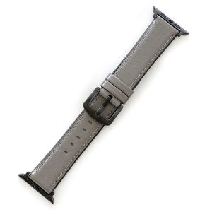 Solid Kunstlæder Og Silikone Universal Rem passer til Apple Smartwatch