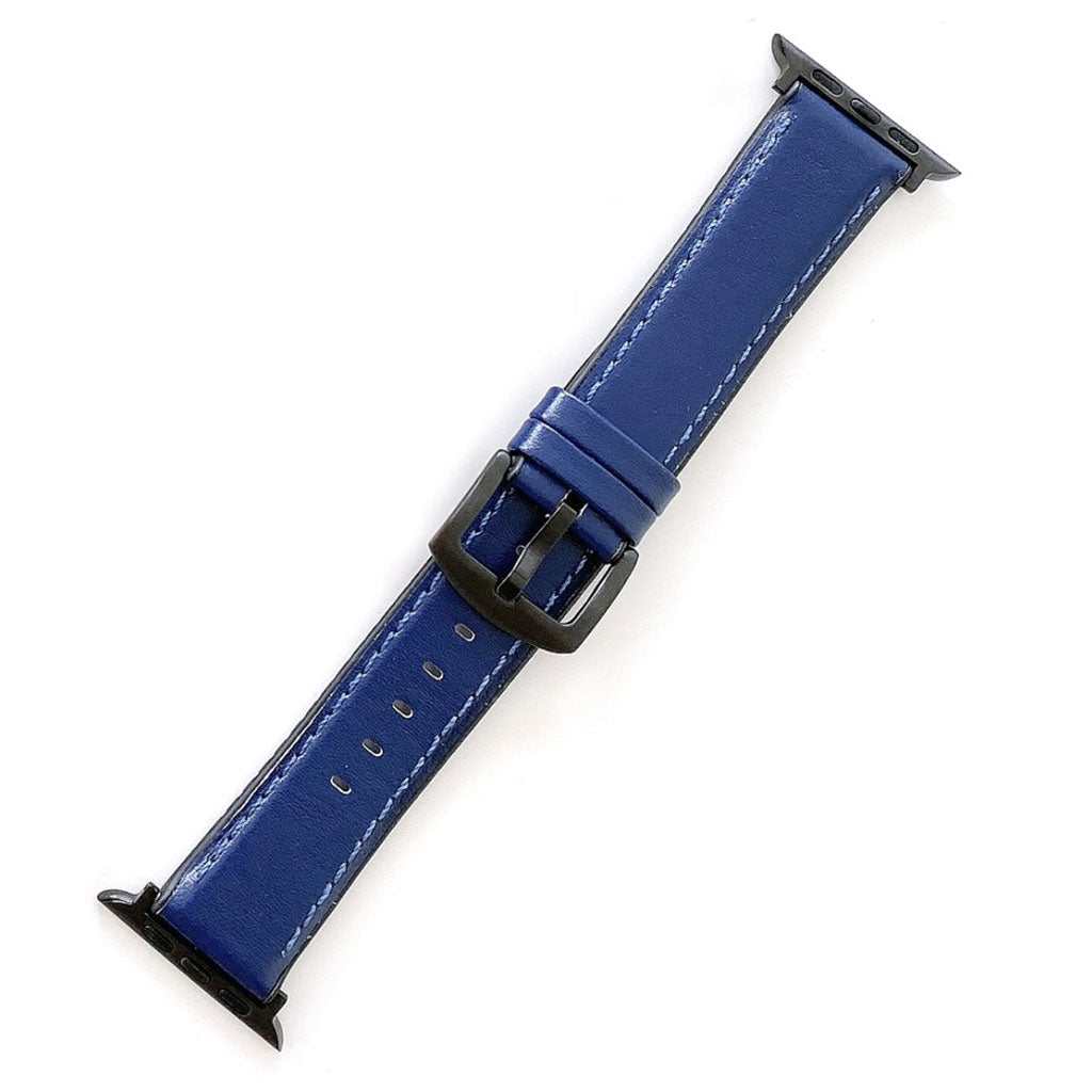 Solid Kunstlæder Og Silikone Universal Rem passer til Apple Smartwatch