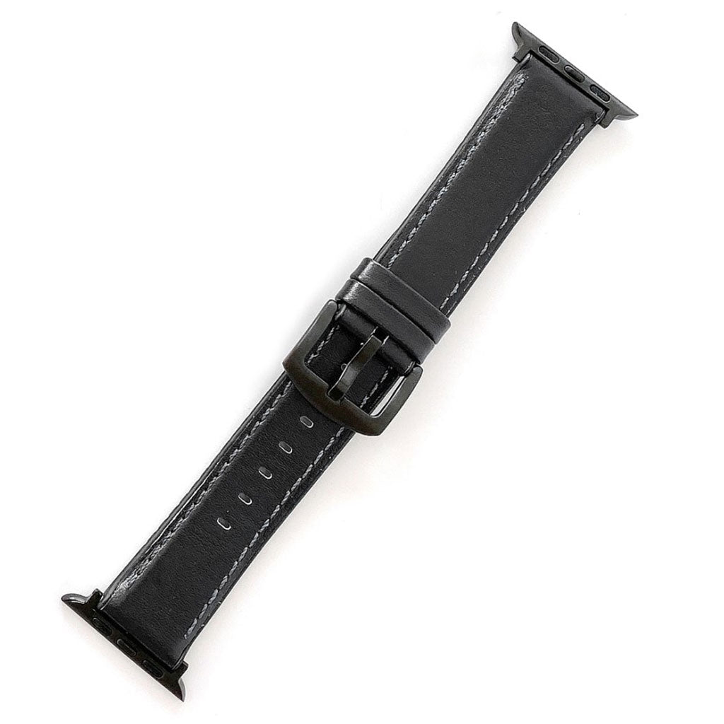 Solid Kunstlæder Og Silikone Universal Rem passer til Apple Smartwatch