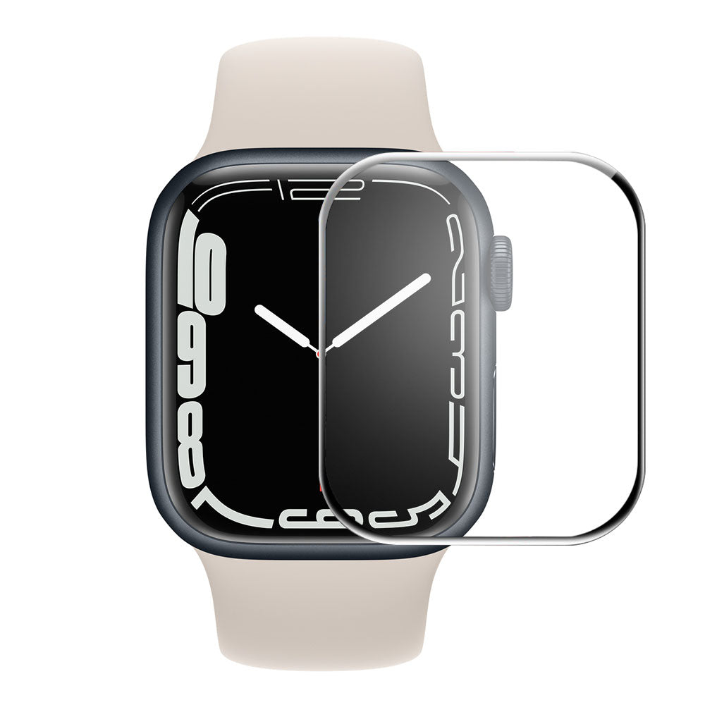 Plastik 3D Kurvet Skærmbeskytter passer til Apple Watch Series 7 41mm