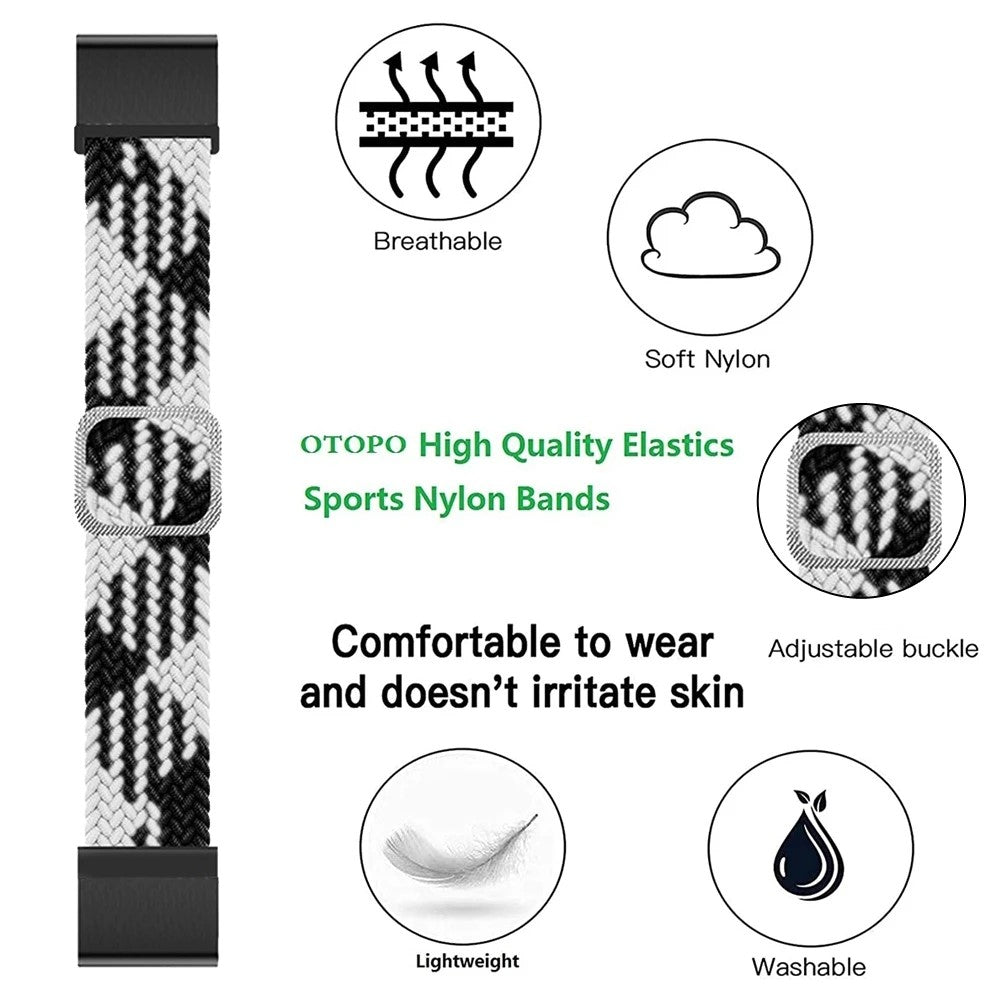 Skøn Nylon Universal Rem passer til Garmin Smartwatch
