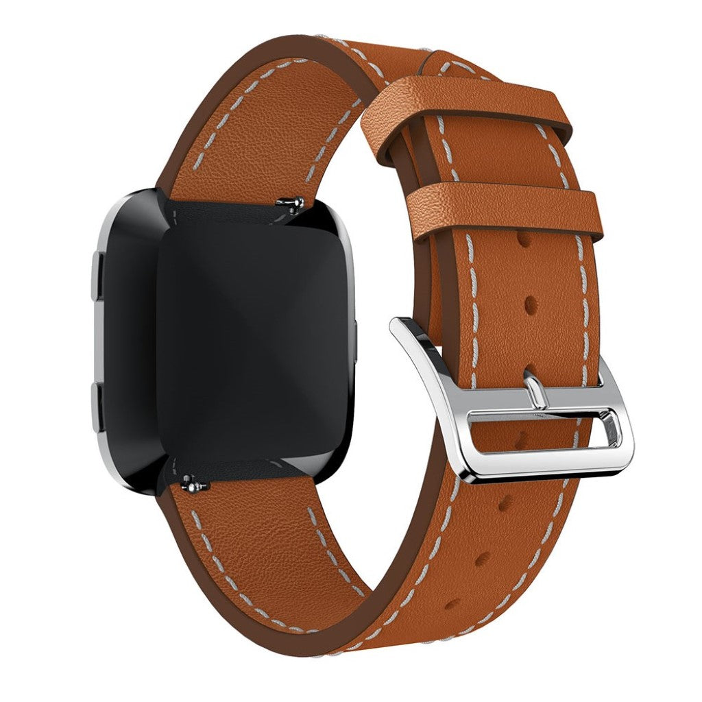 Vildt Fint Ægte Læder Rem passer til Fitbit Versa 1